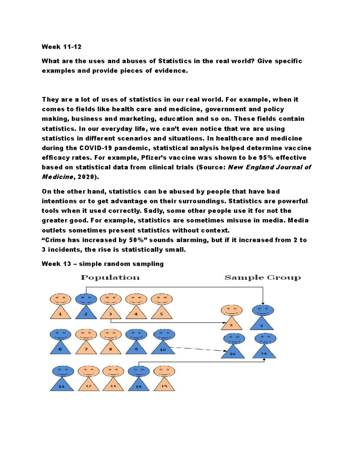 Mmw - Week 13: Uses and Abuses of Statistics in Real Life - Studocu