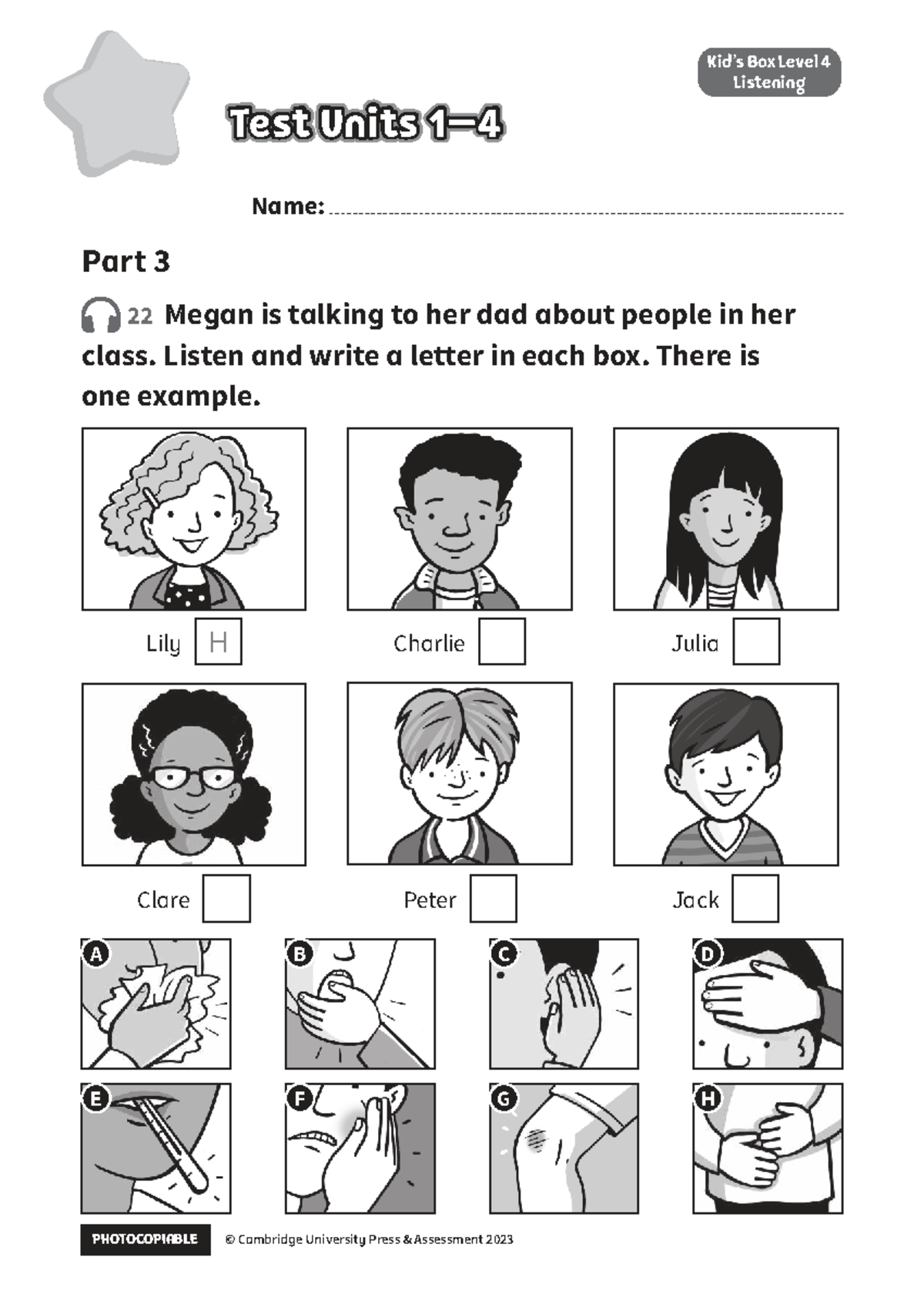Kids Box Level 4 Test Units 1-4 Listening 3 - Ingles Final exam ...