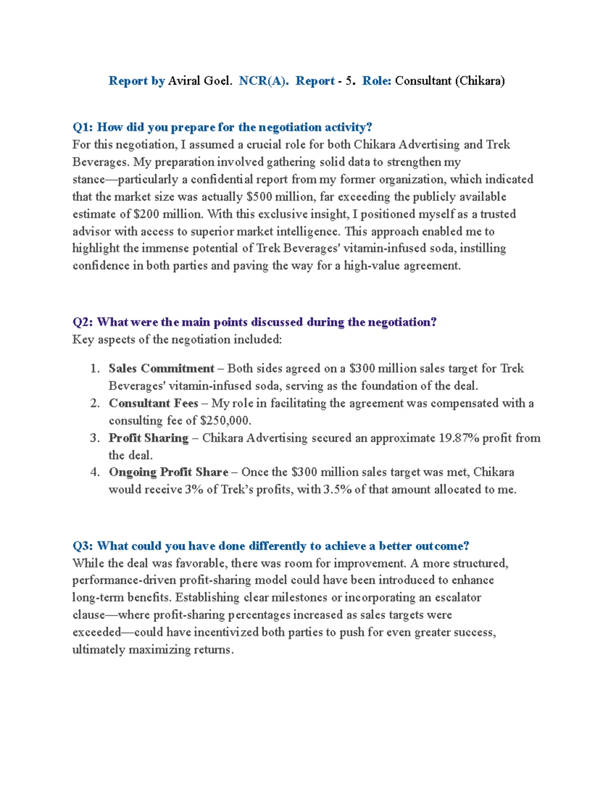 NCR(A) Negotiation & Conflict Resolution Report 9: Investor Insights ...