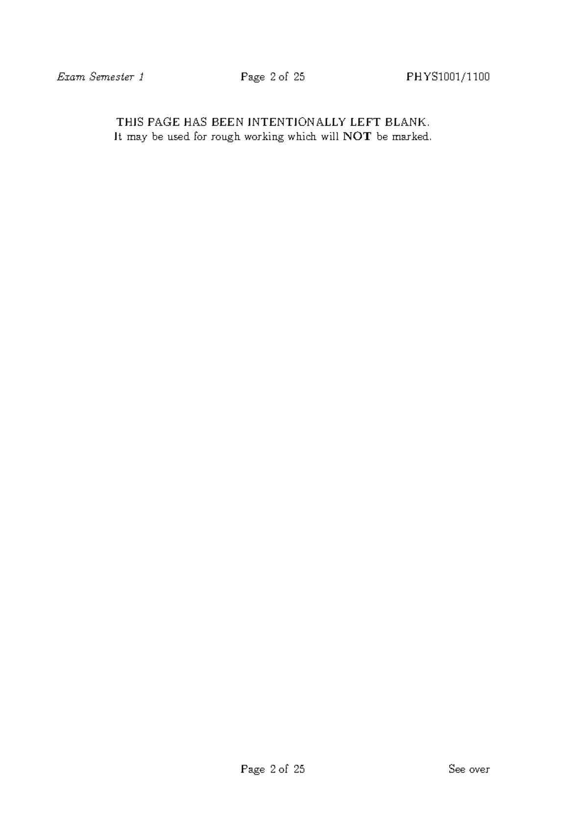 PHYS1001 Final Exam Questions & Solutions Semester 1 2023 - Studocu