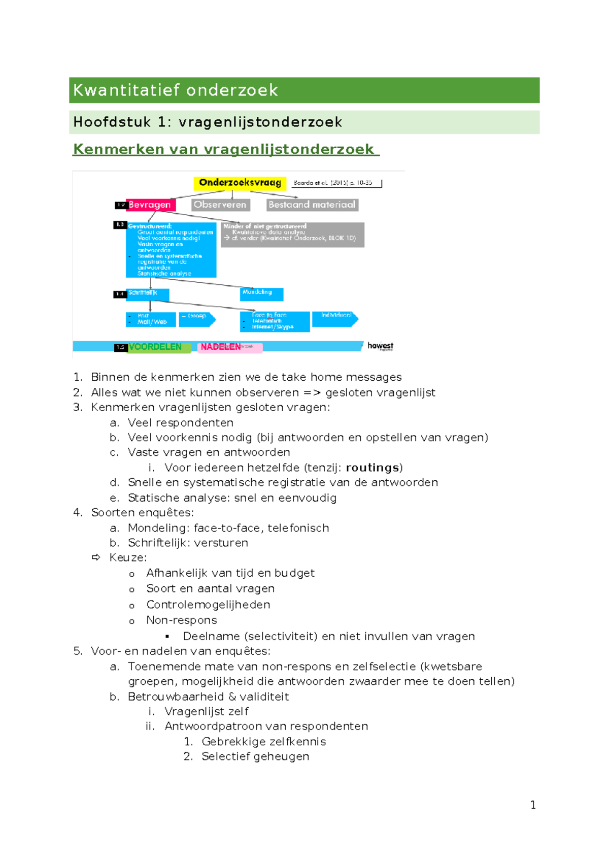 Samenvatting Kwan. Onderzoek: Vragenlijsten & Statistische Toetsen ...