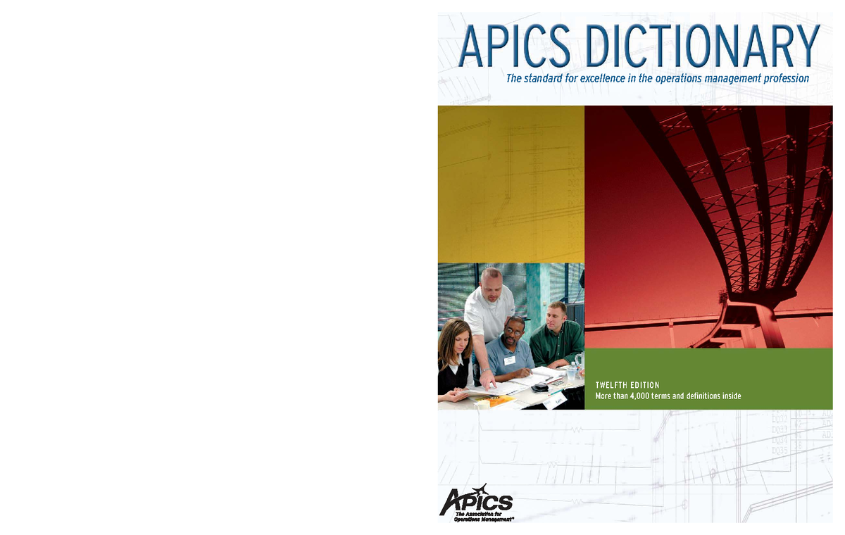 APICS Dictionary: Operations Management Terms and Definitions (12th ...