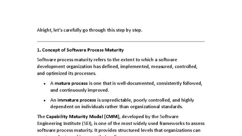 SPPM - Software Process and Project Management Overview - Studocu