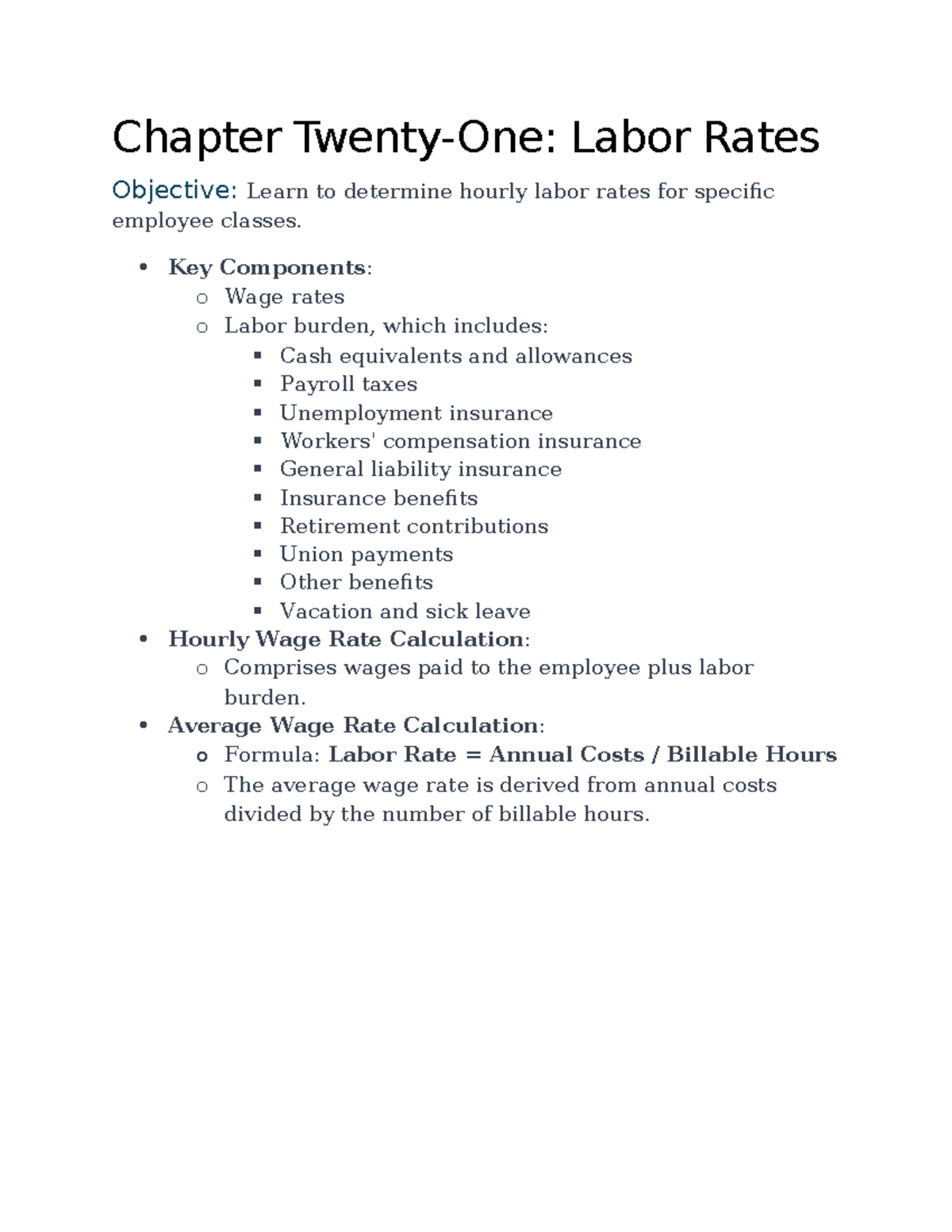 Fringe Benefits and Labor Rate Compliance in Construction - Chapter ...