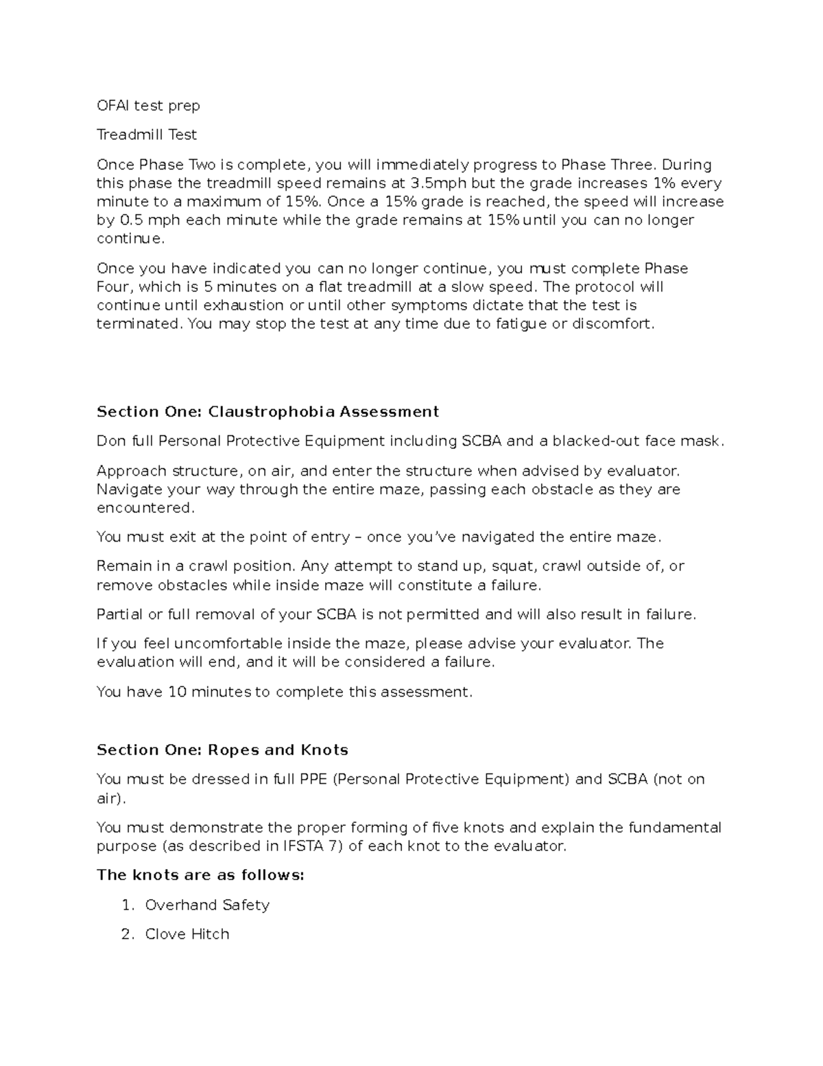 OFAI Test Prep: Practical Test Notes for Phase Assessments - Studocu