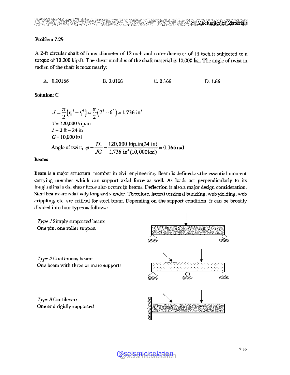 Mechanics of Materials: Problem Set and Solutions (ME 2) - Studocu