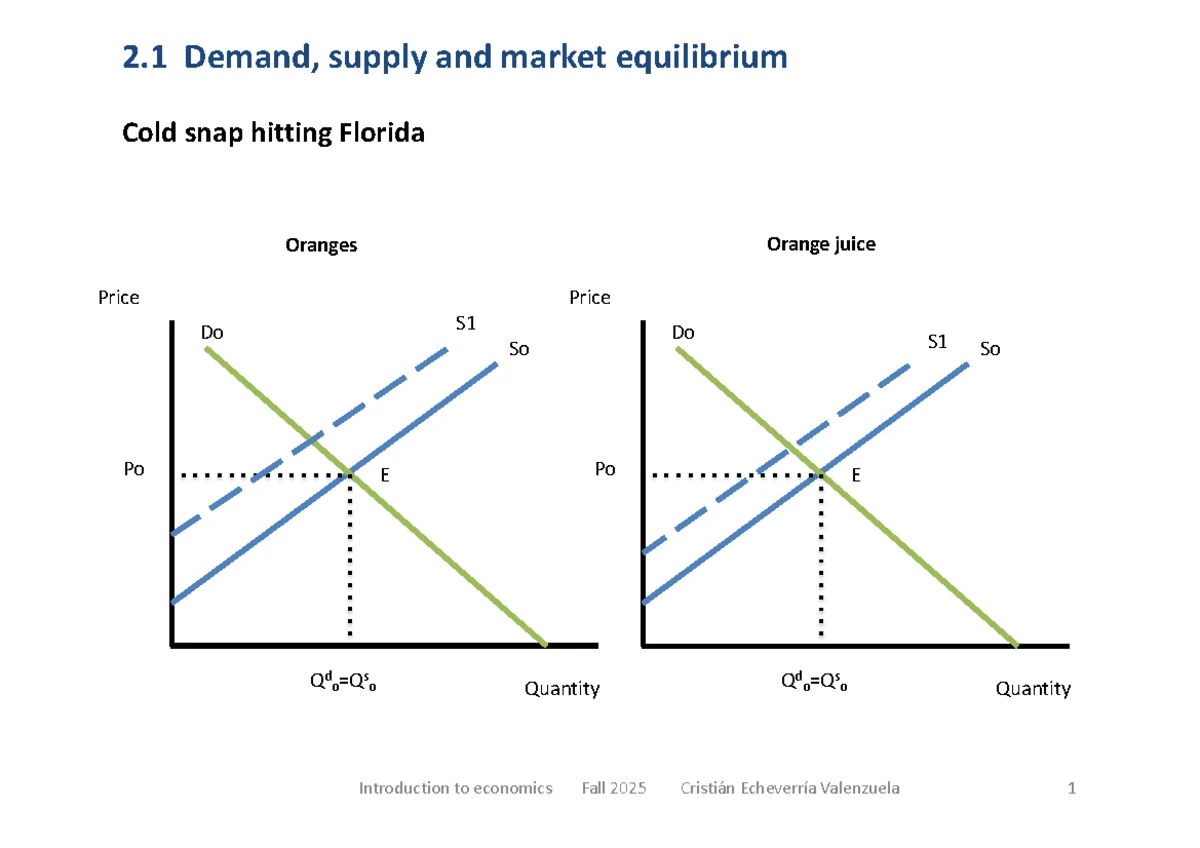 Economics 101: Demand and Supply Concepts - Fall 2025 - Studocu