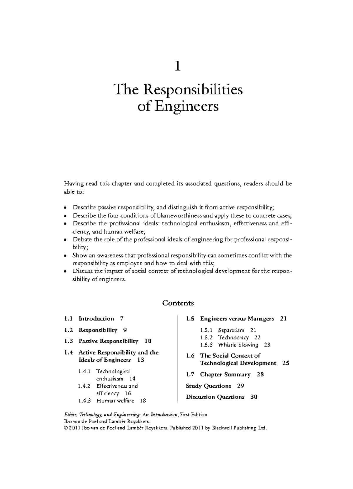 ENGR 101: Responsibilities of Engineers - Understanding Ethics and ...