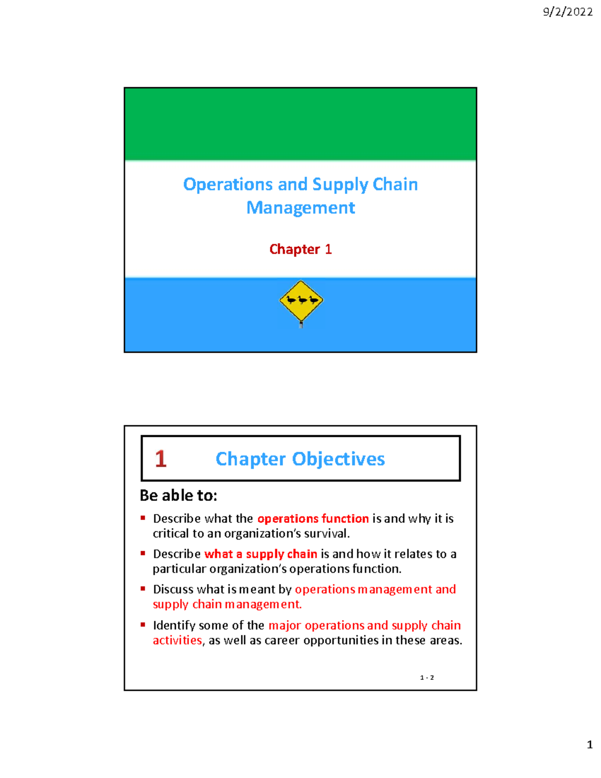 S221. Chapter 1: Intro to Operations & Supply Chain Management - Studocu
