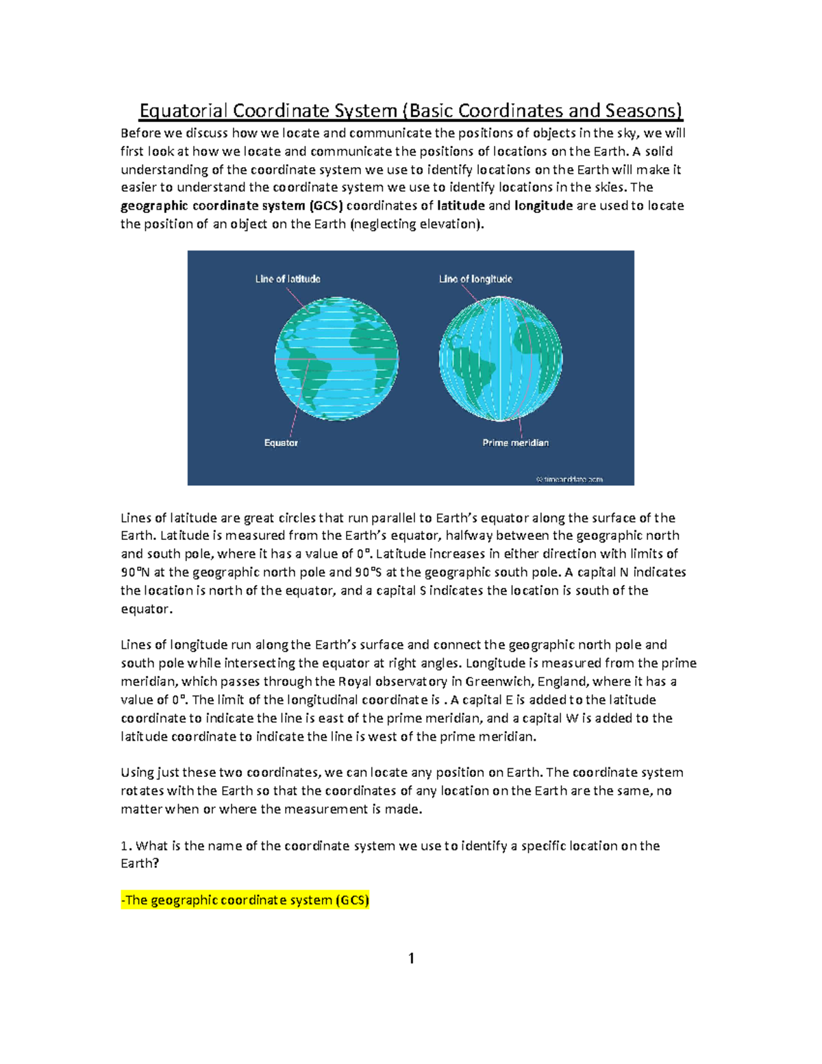 Equatorial Coordinate System: Understanding GCS & Astronomical ...