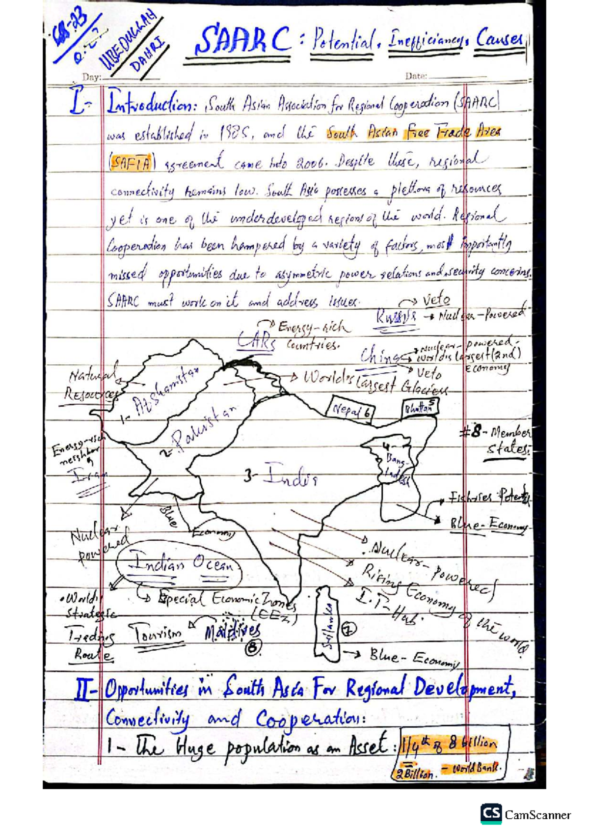 SAARC: Exam Notes on Regional Cooperation & Development Challenges ...