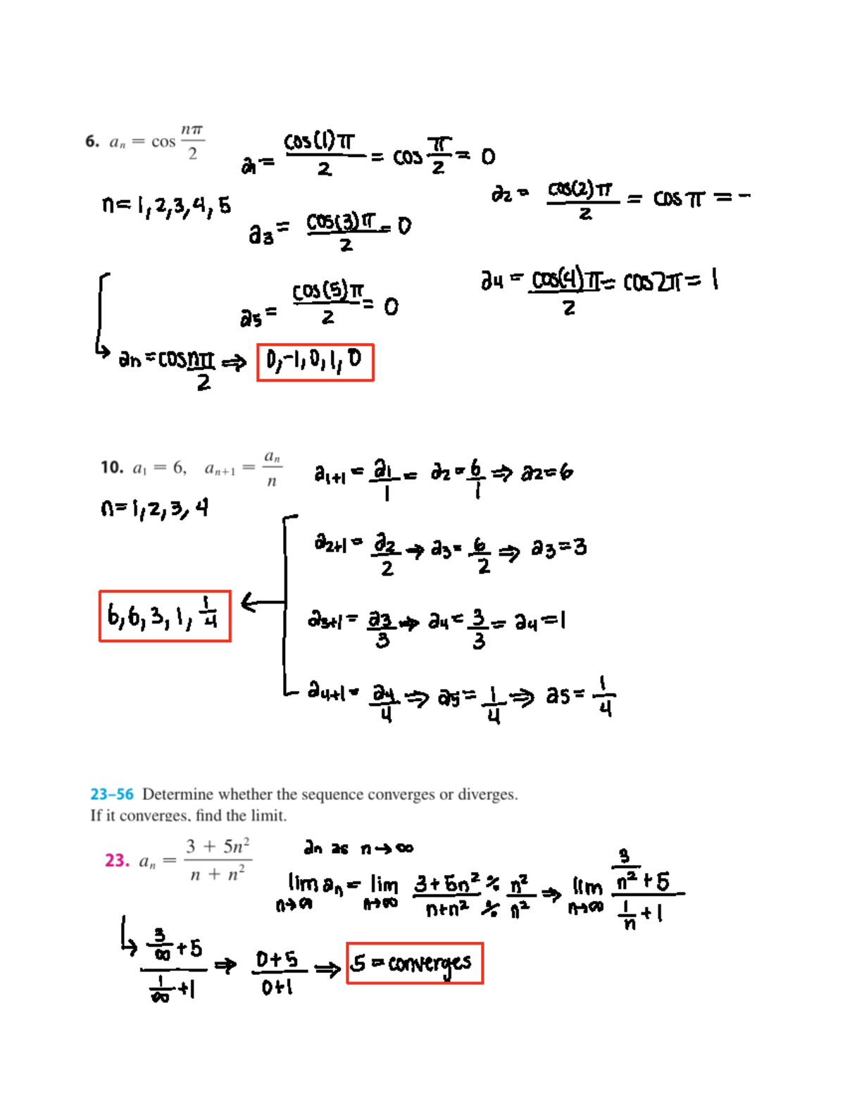 Homework 5 - notes - D 1 2, 4 5 cos o az COSGI COST a 3 005431 0 ay ...