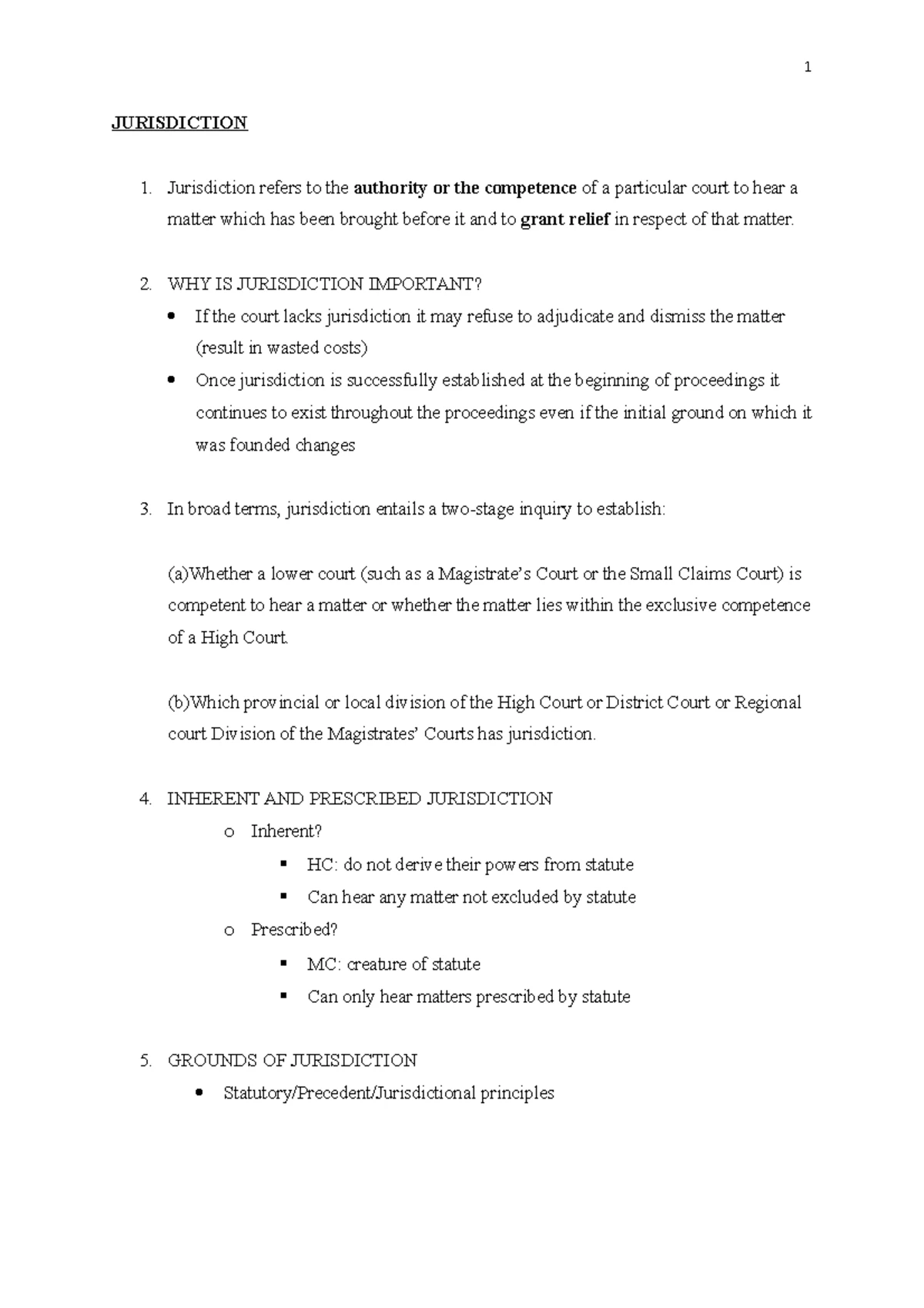 Civil Law Notes: Topics 3 & 4 - Parties, Citations, and Jurisdiction ...