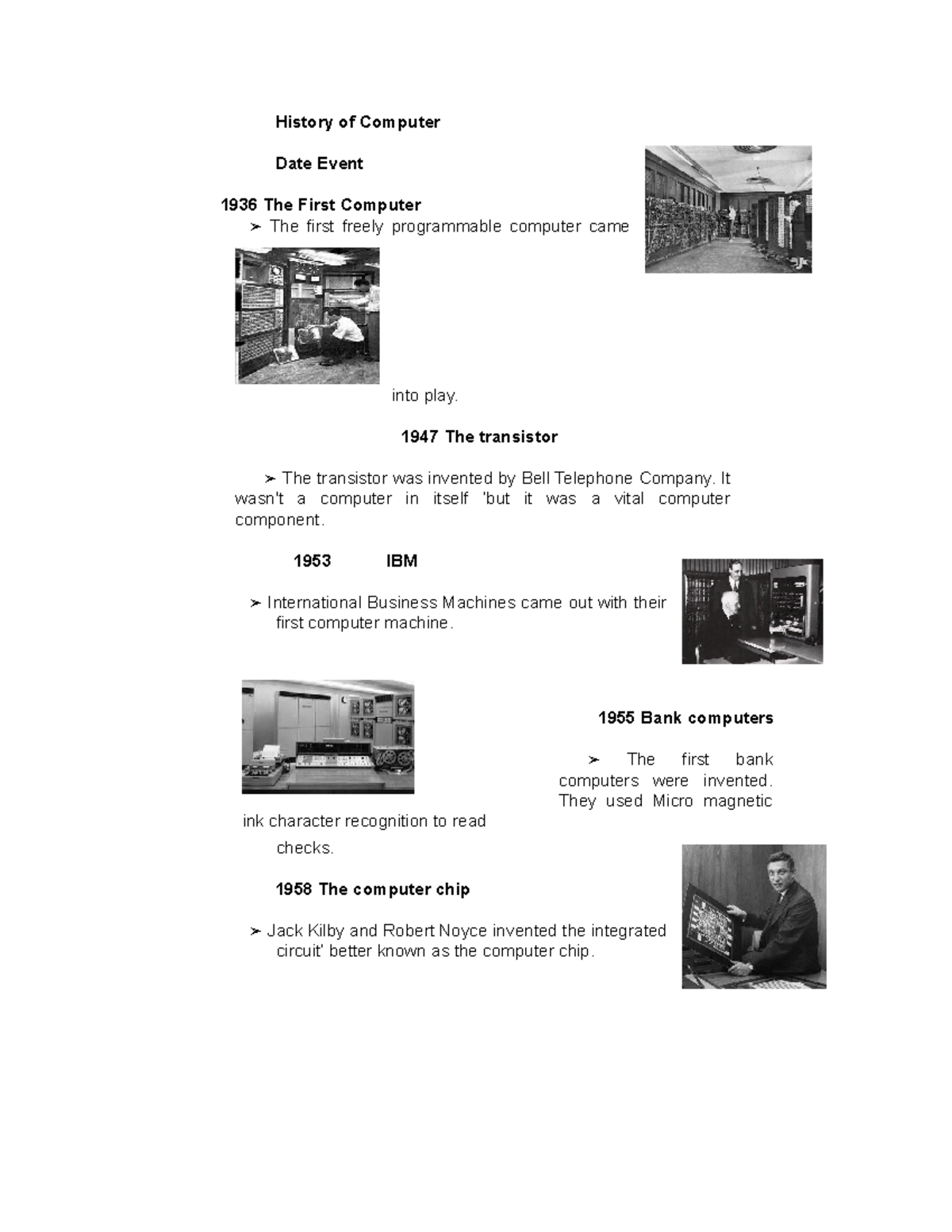 History of Computer Developments: Key Milestones Explained - Studocu