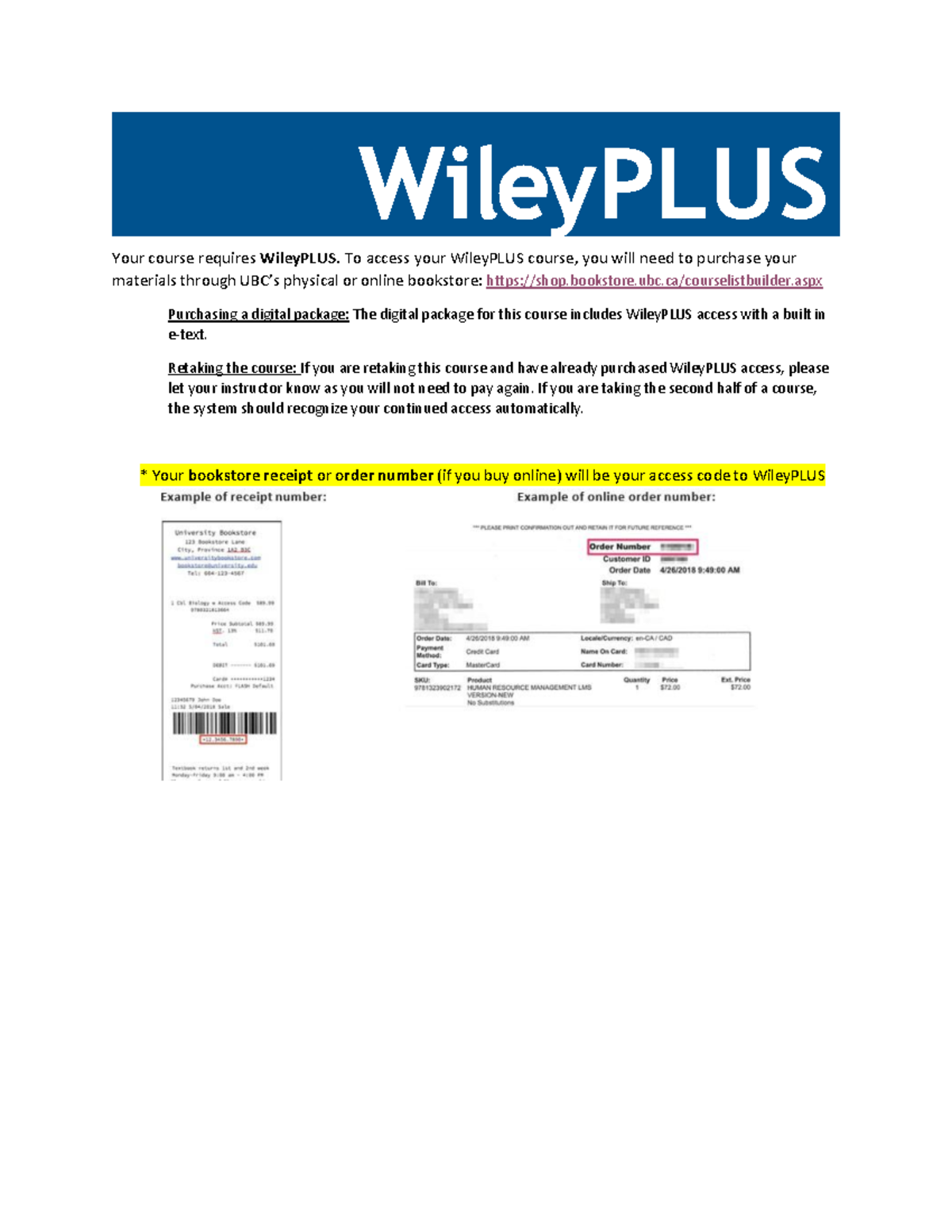 How to set up textbook and Wiley PLUS - Your course requires WileyPLUS ...