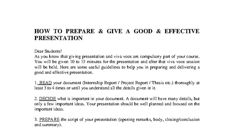 Effective Presentation Guidelines for Students: Tips & Techniques - Studocu