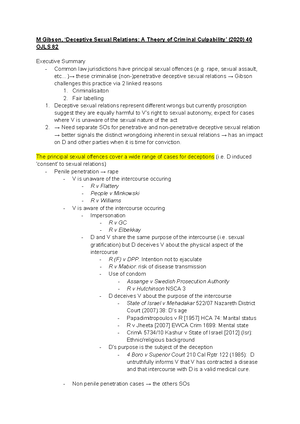 [Solved] explain case and outcome of r v palmer - Criminal Law - Studocu