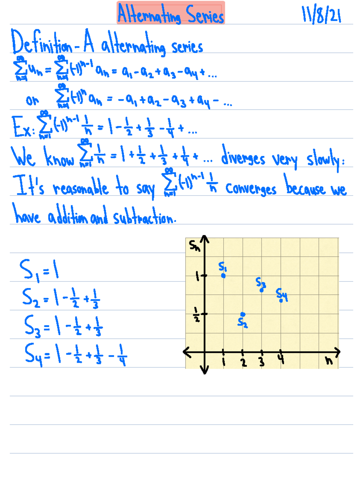 Alternating Series and Absolute Convergence(11.5) - Alternating Series ...
