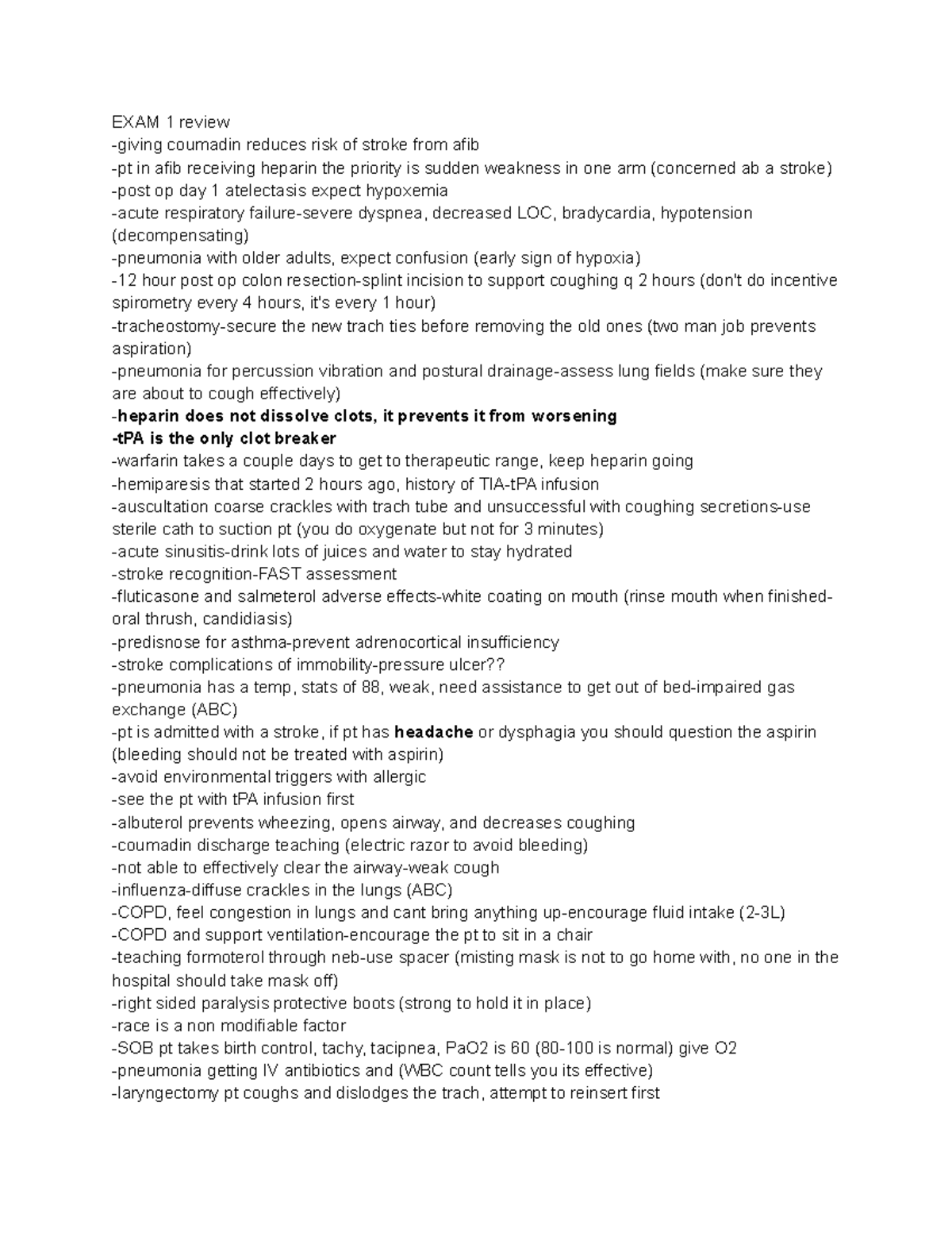 MED SURG 2 Final Exam 1 Review Study Guide - Studocu