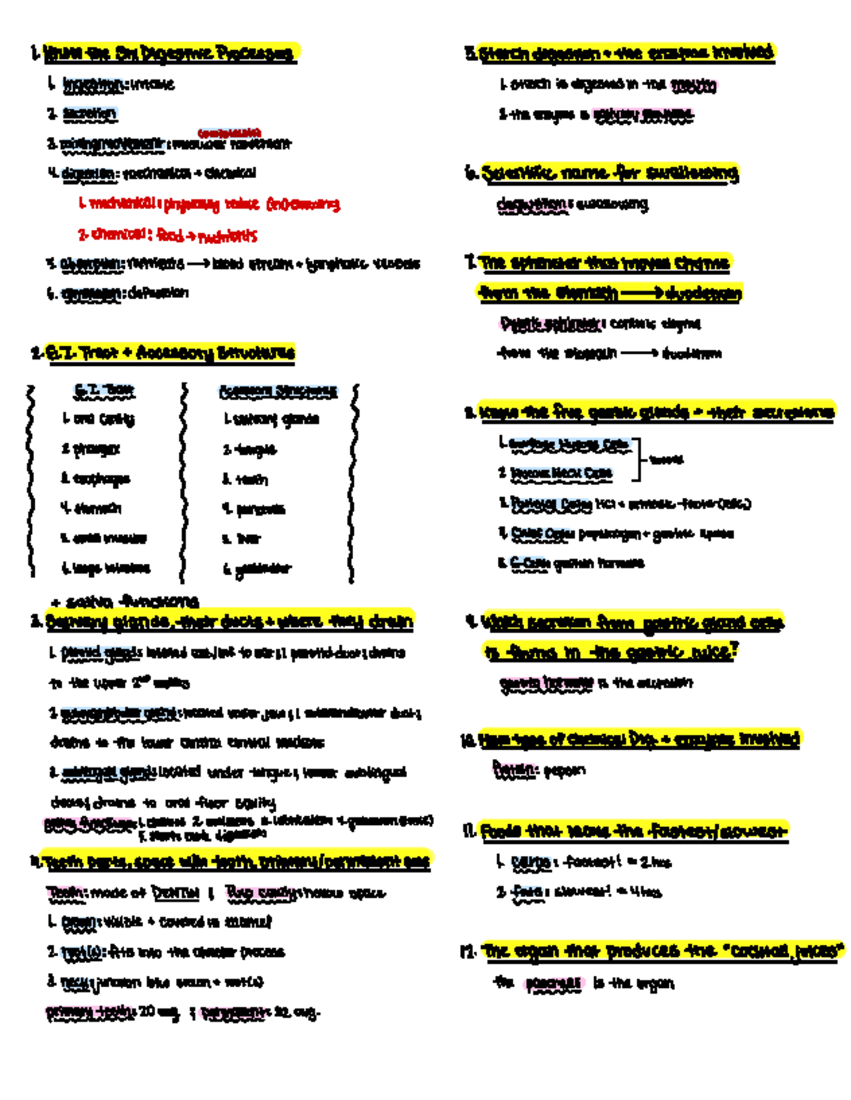 BIO 101 Test 1 Comprehensive Review Notes - Studocu