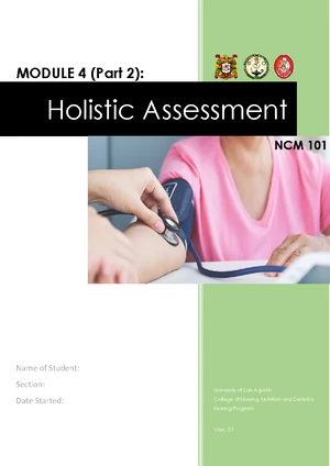 NCM 101 Module 5a: Comprehensive Guide to Physical Assessment - Studocu