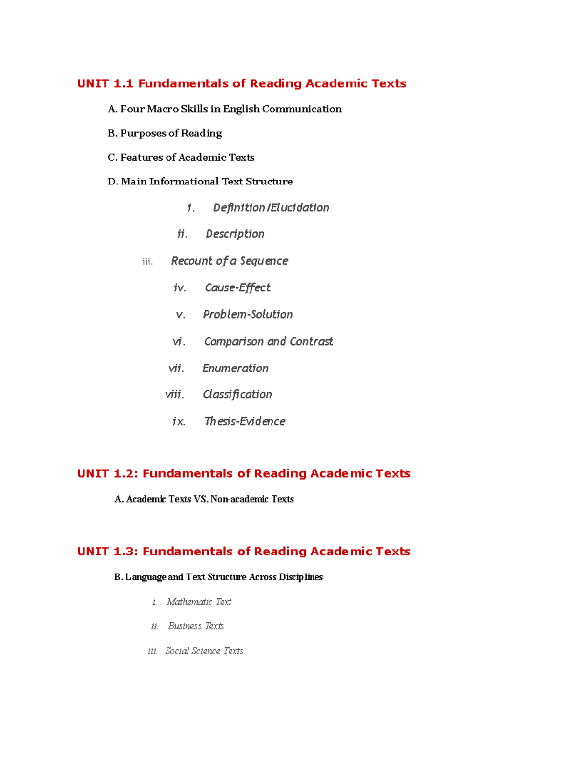 Topics IN EAPP - EAPP LESSONS - UNIT 1 Fundamentals of Reading Academic ...