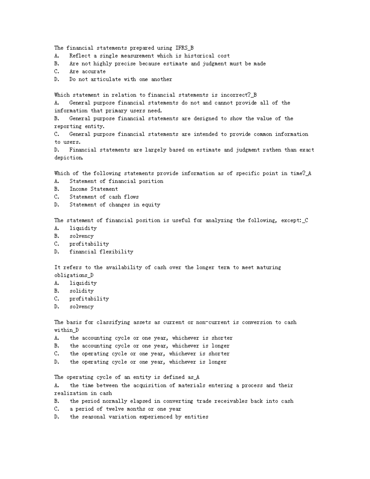 Intermediate Accounting 3: Answer Key for Accounting Students ...