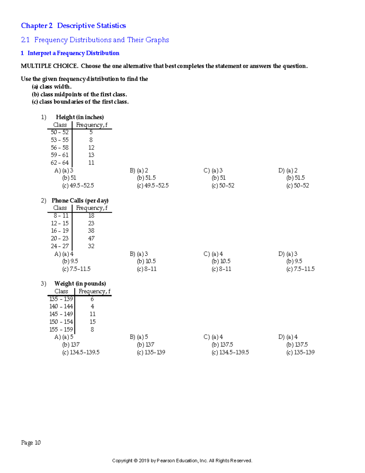 Les7e ptb 02 - ….. - Chapter 2 Descriptive Statistics 2 Frequency ...