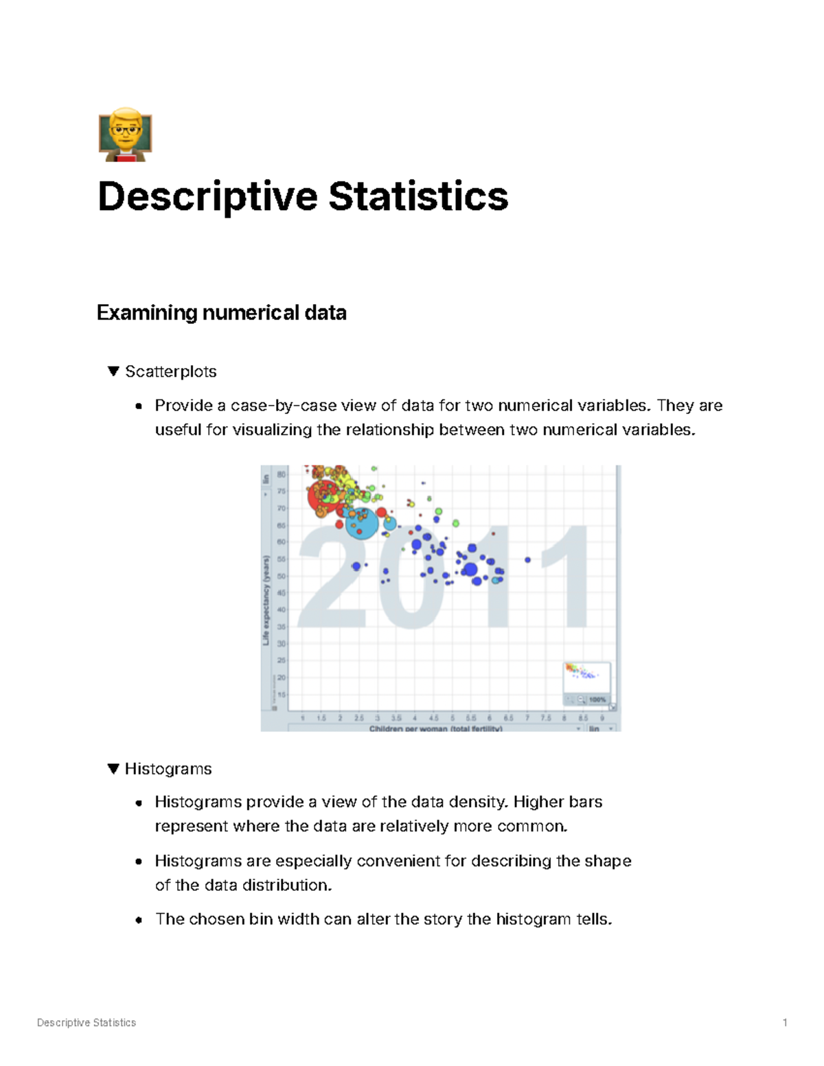 Descriptive Statistics Overview - a5a35775 a4434bd098dcfe0f4dd65671 ...