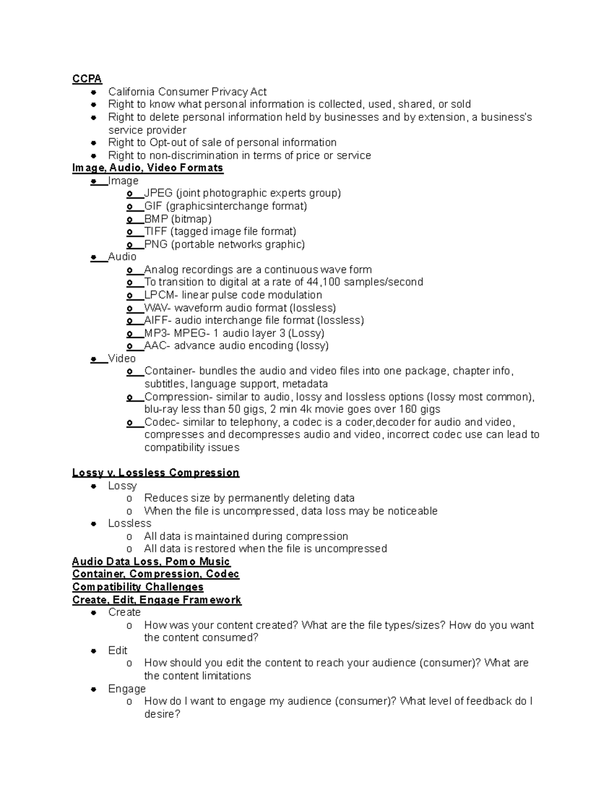 Study Guide for Exam 2: Key Concepts in COMM 280 - Studocu