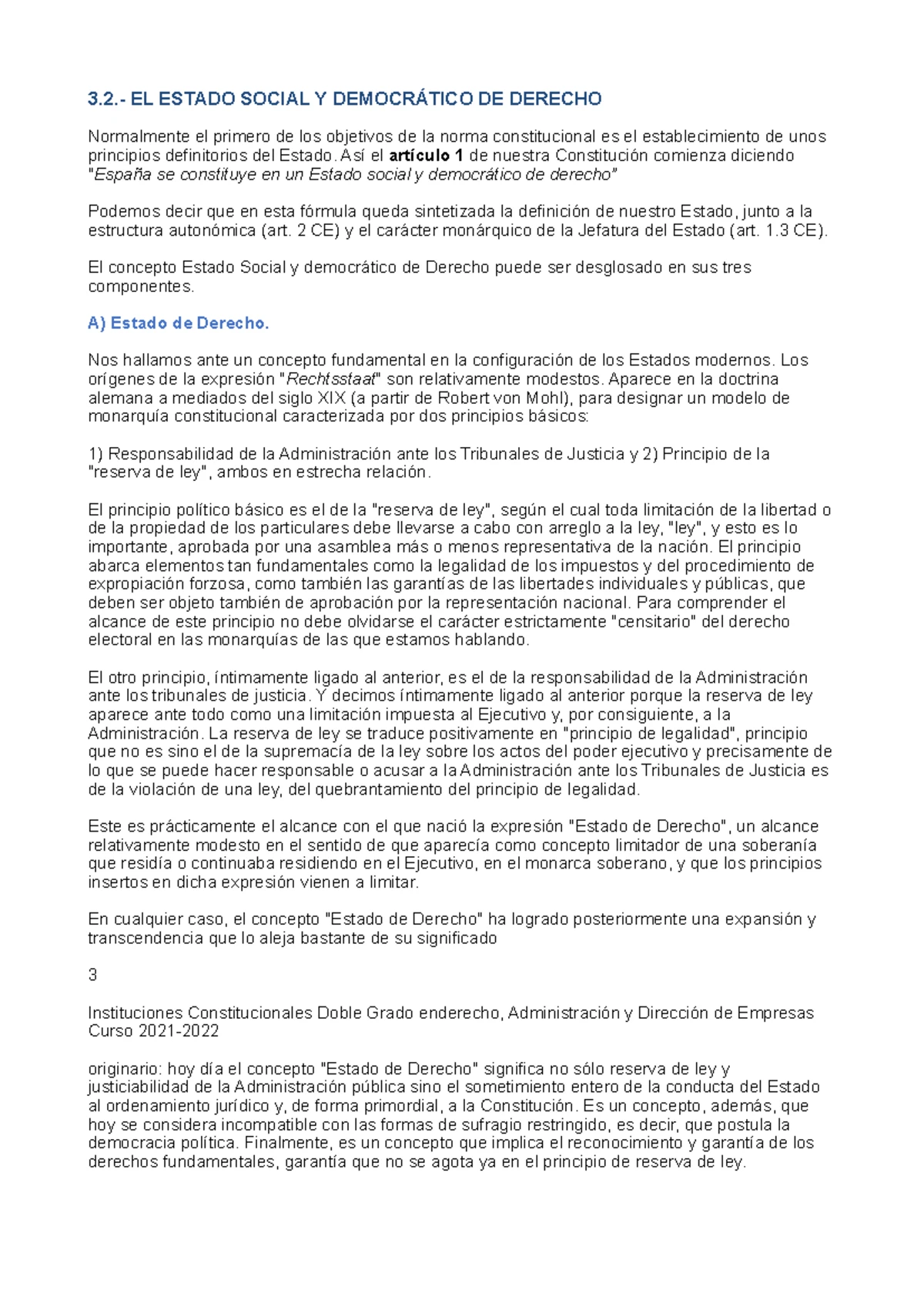 Teoría de la Separación de Poderes en el Estado Constitucional - Studocu