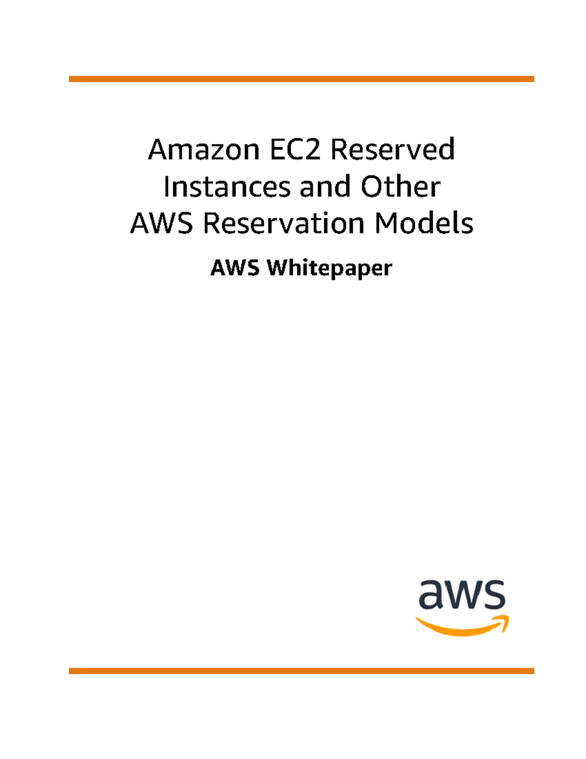 AWS-Amazon EC2 Reserved Instances and other AWS reservation Models ...