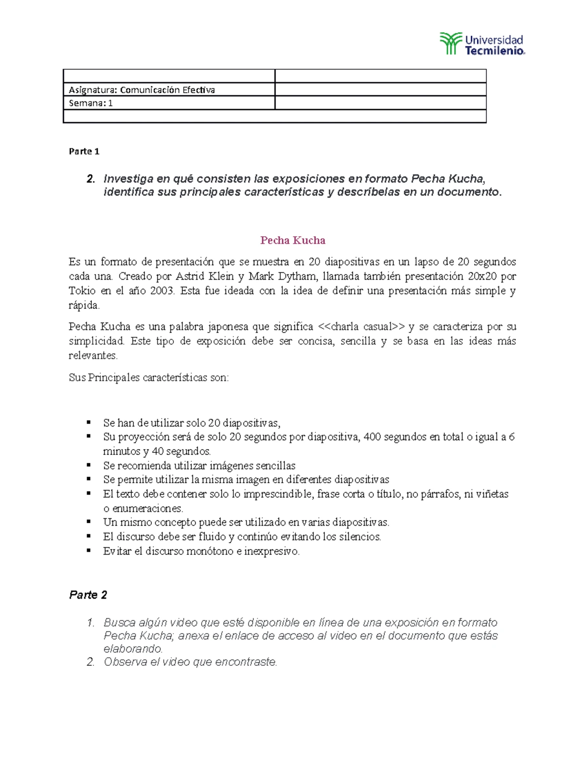 Actividad 1 - Ejercicio 1 - Alumno: Matricula: Nombre del curso ...