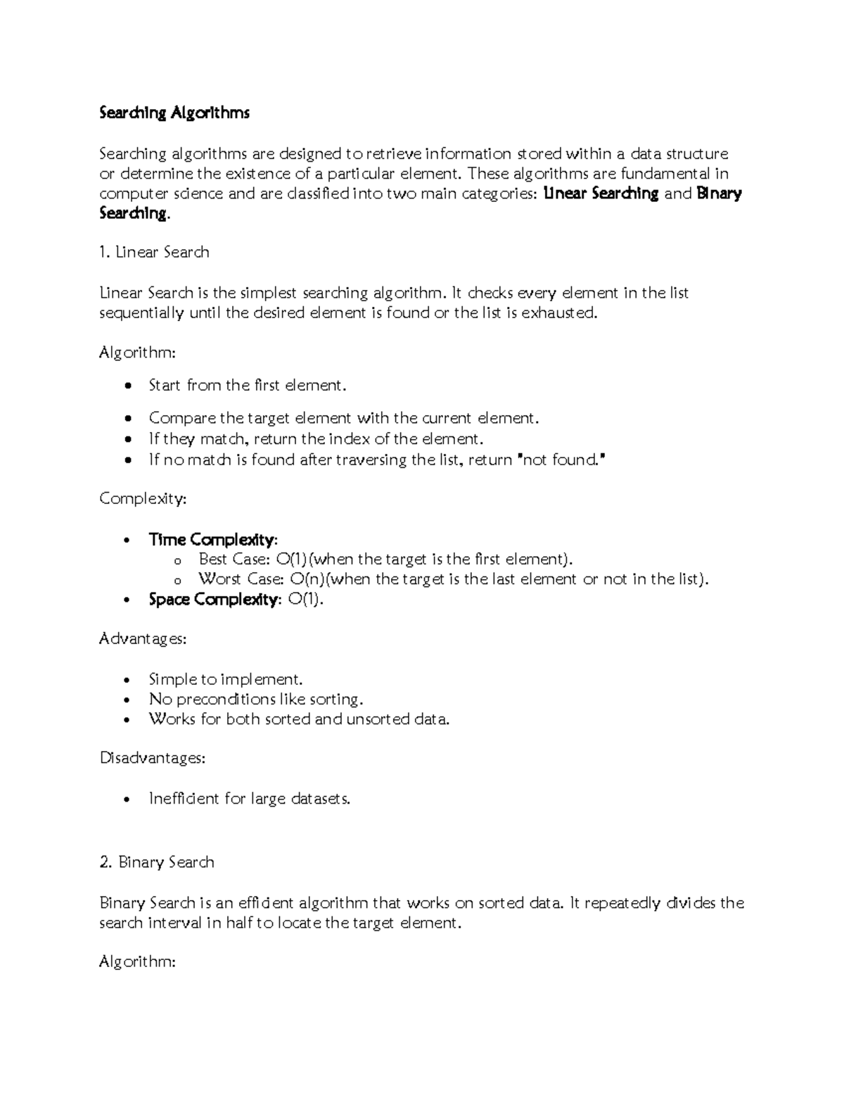Searching Algorithms 250113 112428 - Searching Algorithms Searching ...