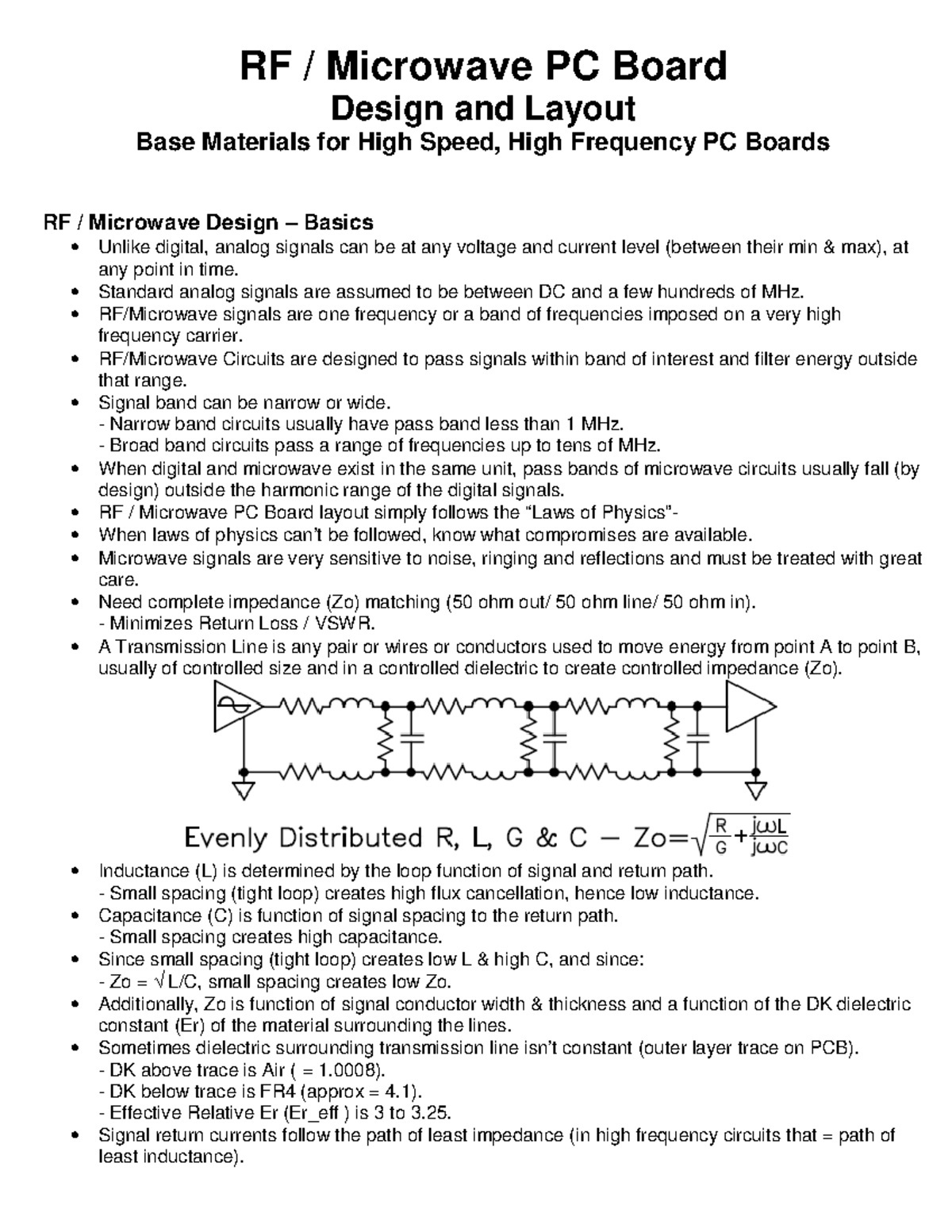 2077 - Very good - RF / Microwave PC Board Design and Layout Base ...
