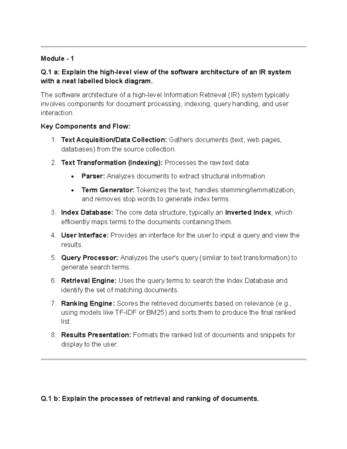 IR VTU Module 1 & 3 QP Answers (Dec-Jan 2025) - Studocu