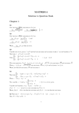 Multivariable calculus and linear algebra - MATH2014 - HKU - Studocu