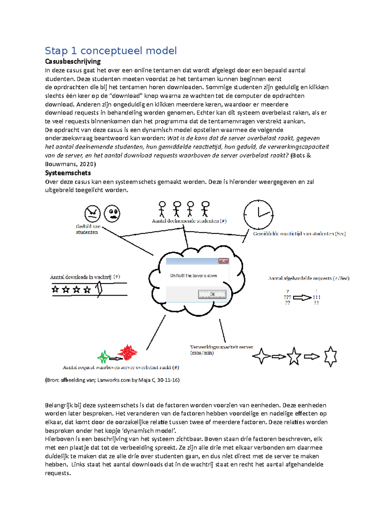 Operationeel Model Casus G: Kans op Server Overbelasting Bij Tentamen ...