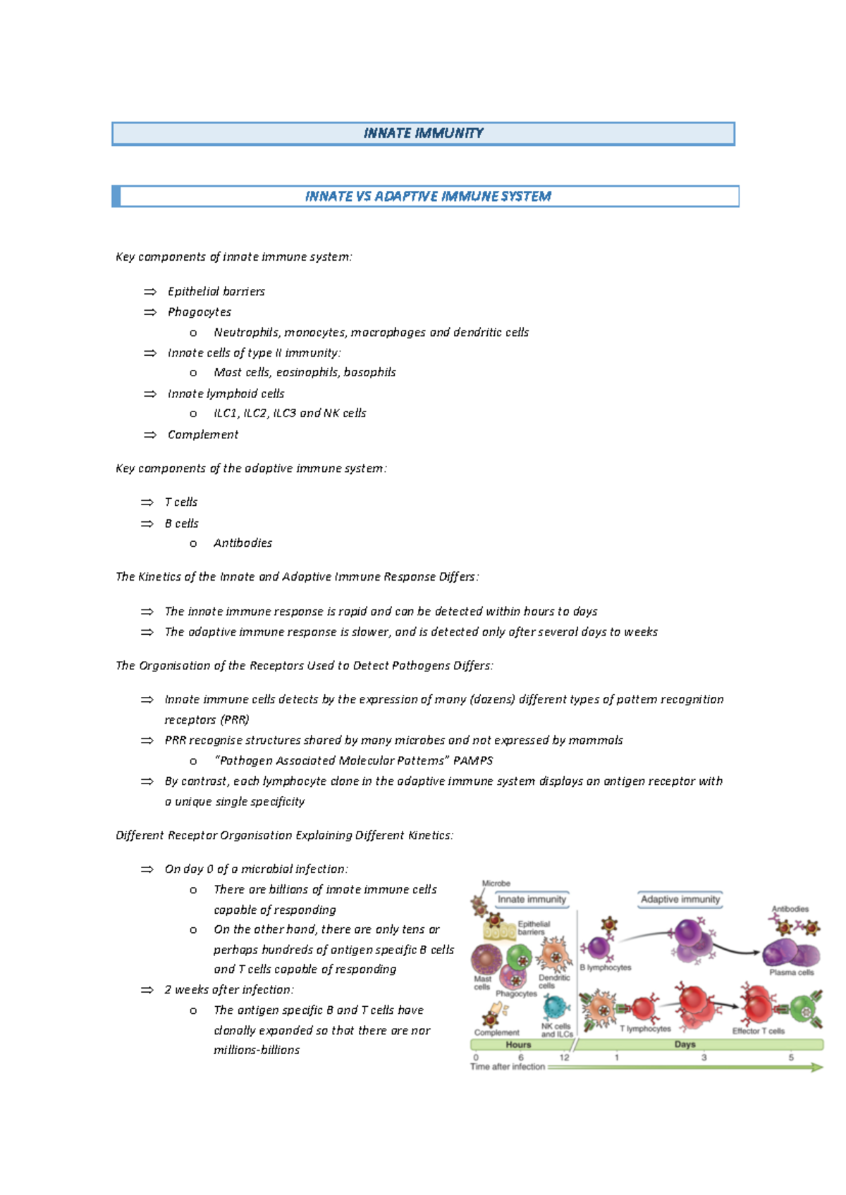 5 Innate Immunity - INNATE IMMUNITY INNATE VS ADAPTIVE IMMUNE SYSTEM ...