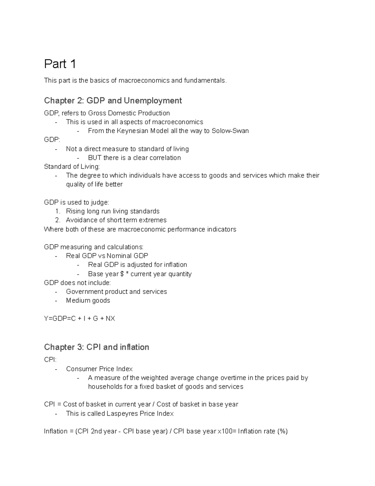 Macroeconomics Overview: Key Concepts and Theories (ECO 101) - Studocu