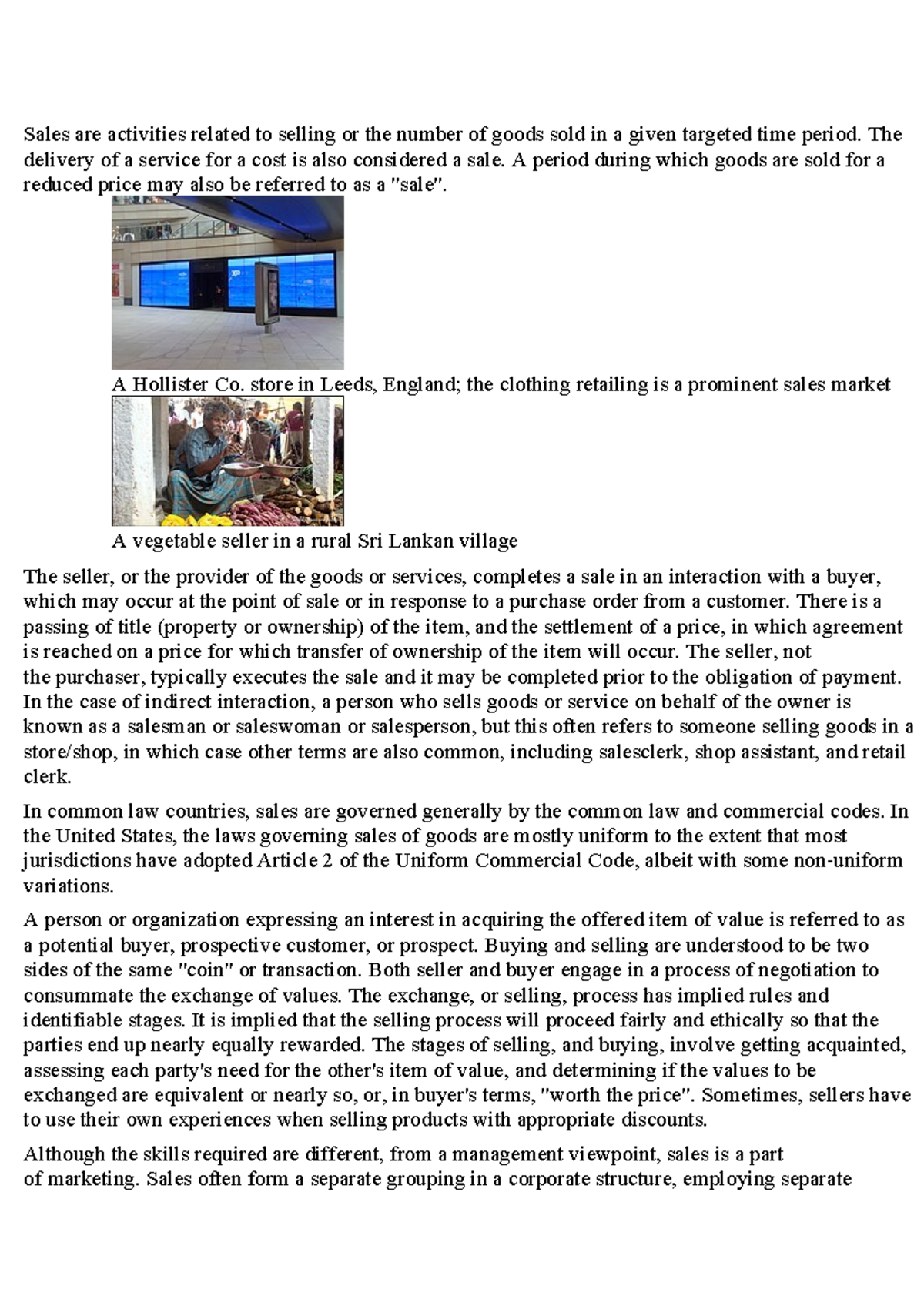 Sales and Marketing Dynamics: Understanding the Exchange Process - Studocu