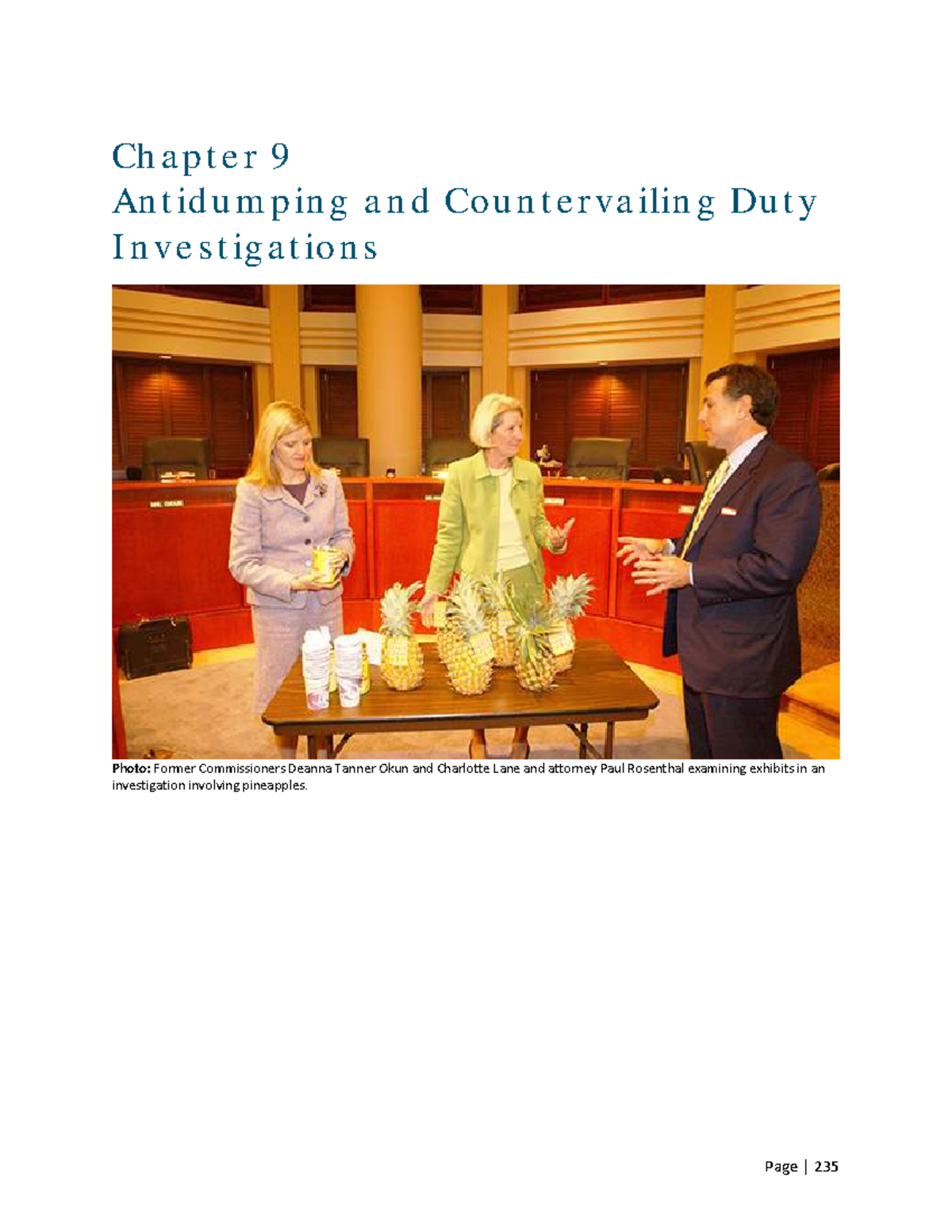 Chapter 9: U.S. Antidumping and Countervailing Duty Investigations ...