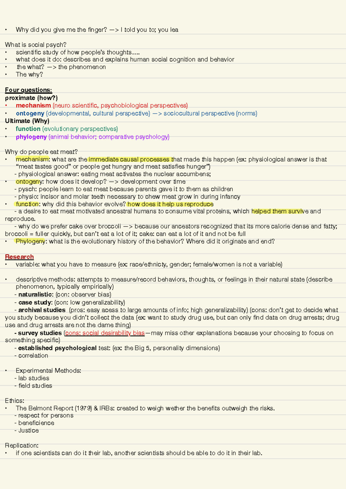 Psych 135: How Social Psychologists Conduct Research Methods - Studocu