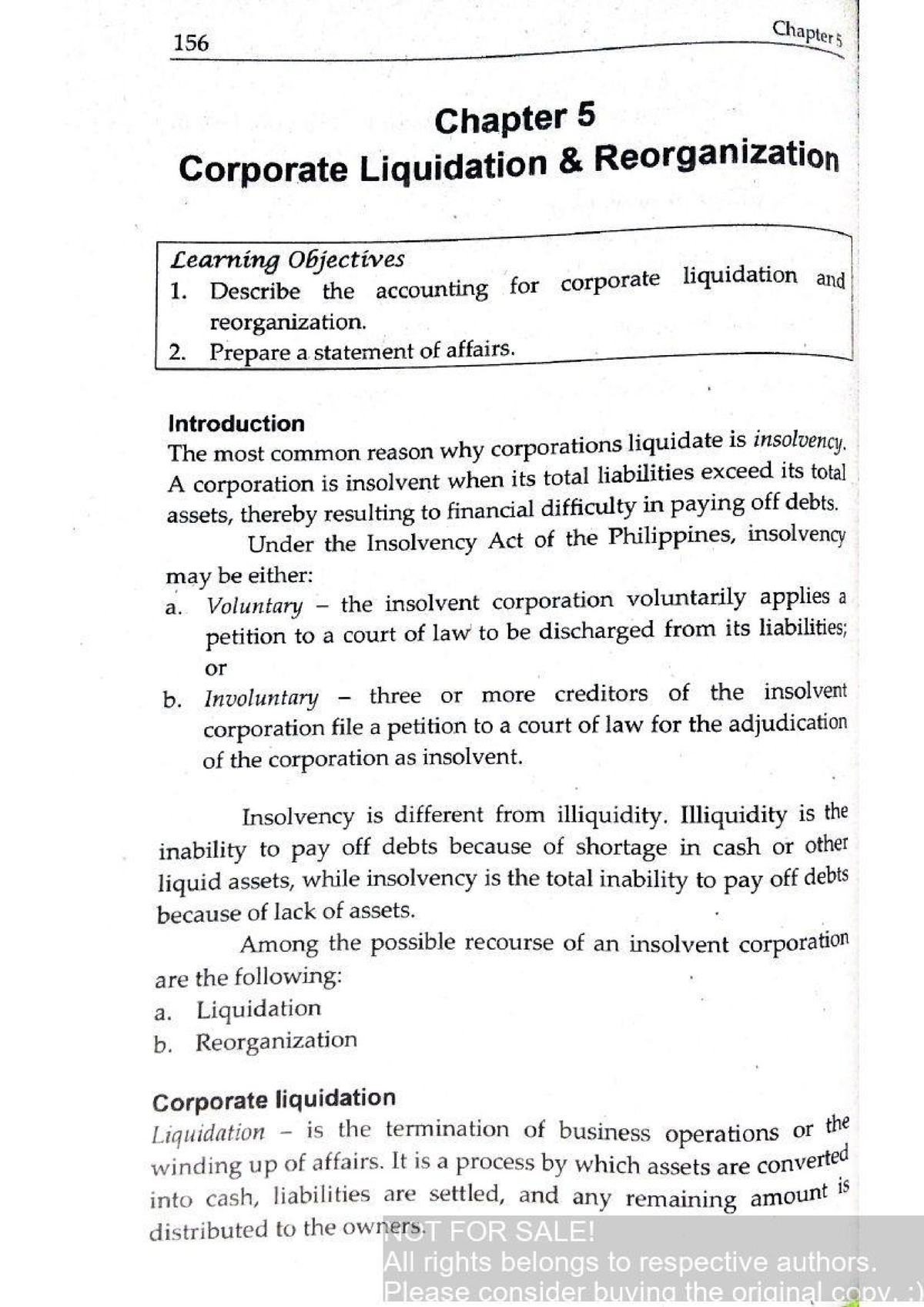 Chapter 5 Corporate Liquidation and Reorganization - BS Accountancy ...