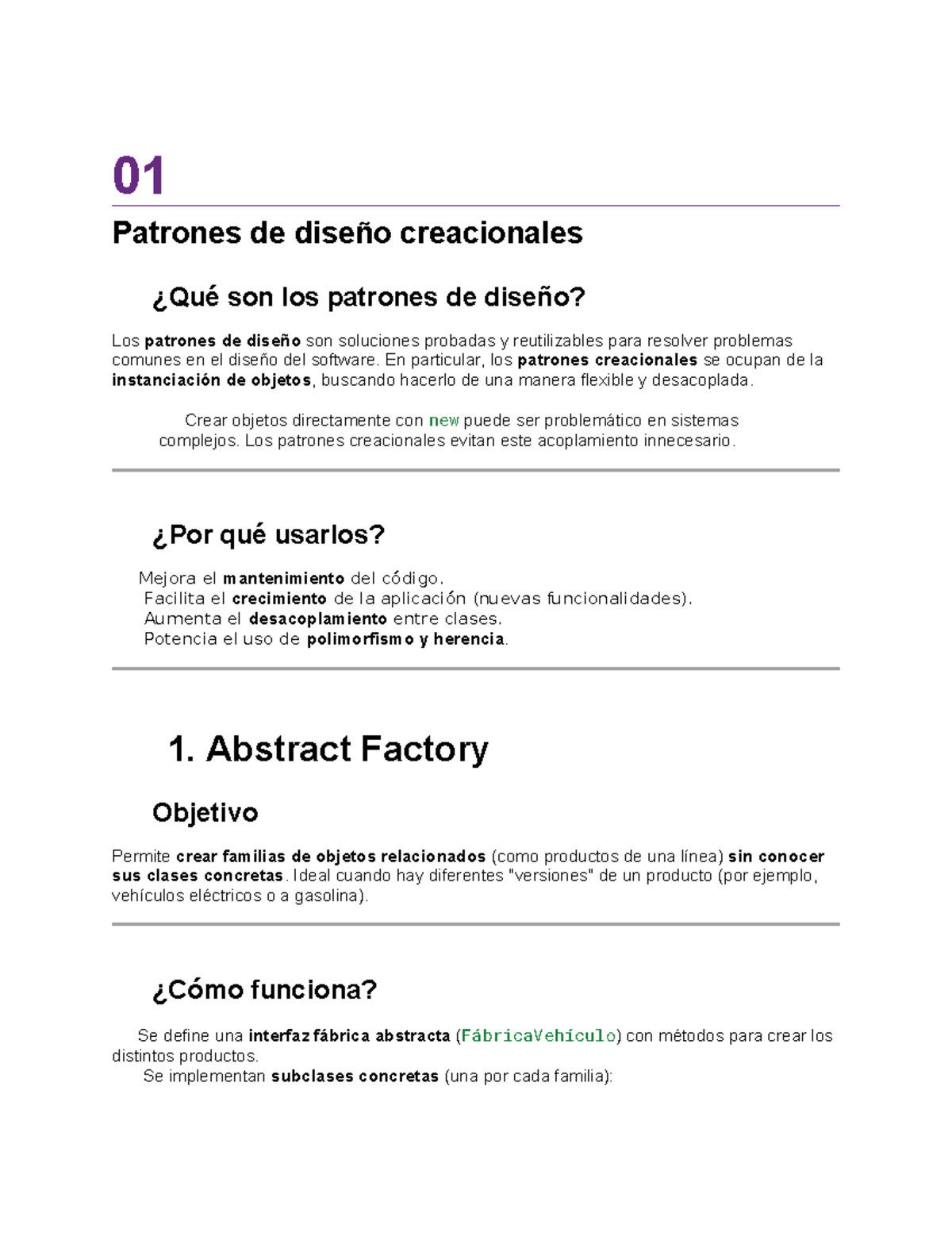 Patrones de Diseño Creacionales y Estructurales en Java - Módulo 2 ...