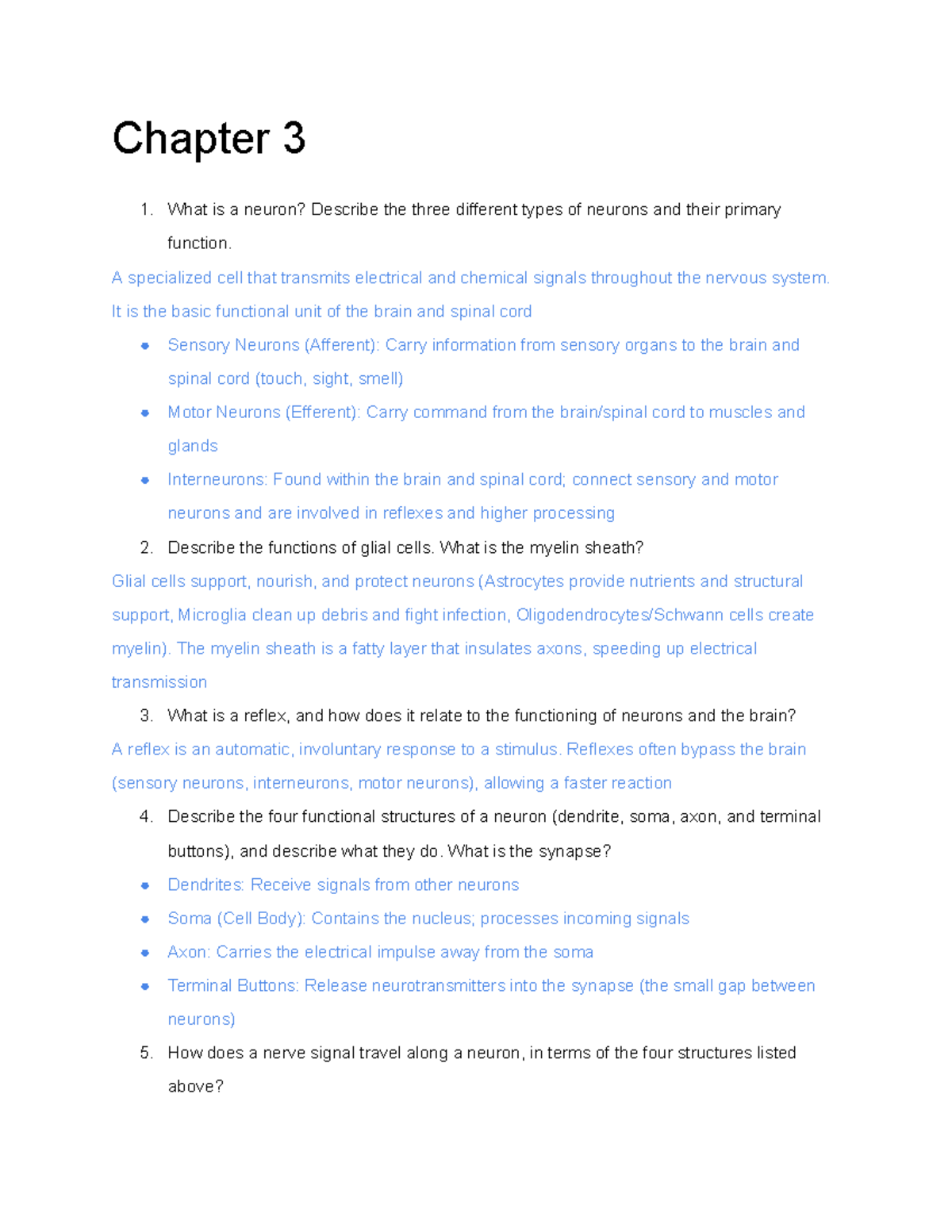 Psychology 101: Chapter 3 - Neurons, Sensation, and Perception Insights ...