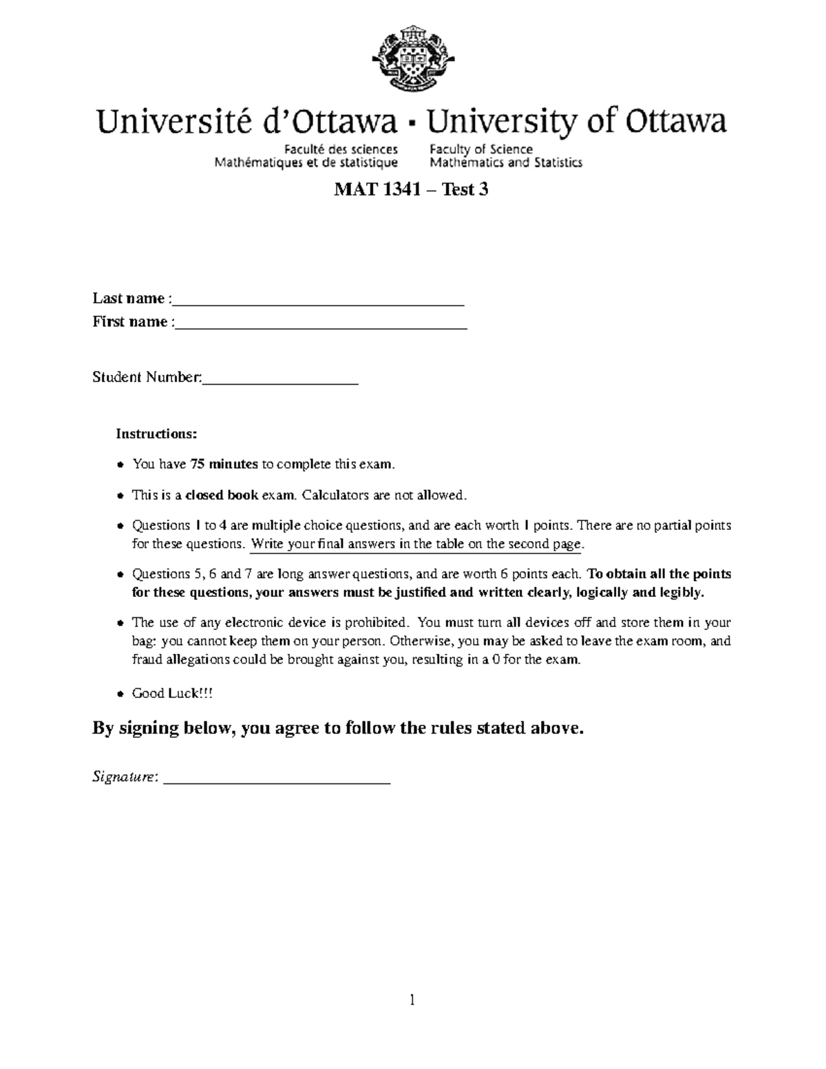 MAT 1341 Spring 2025 DGD Workbook for Linear Algebra - Studocu