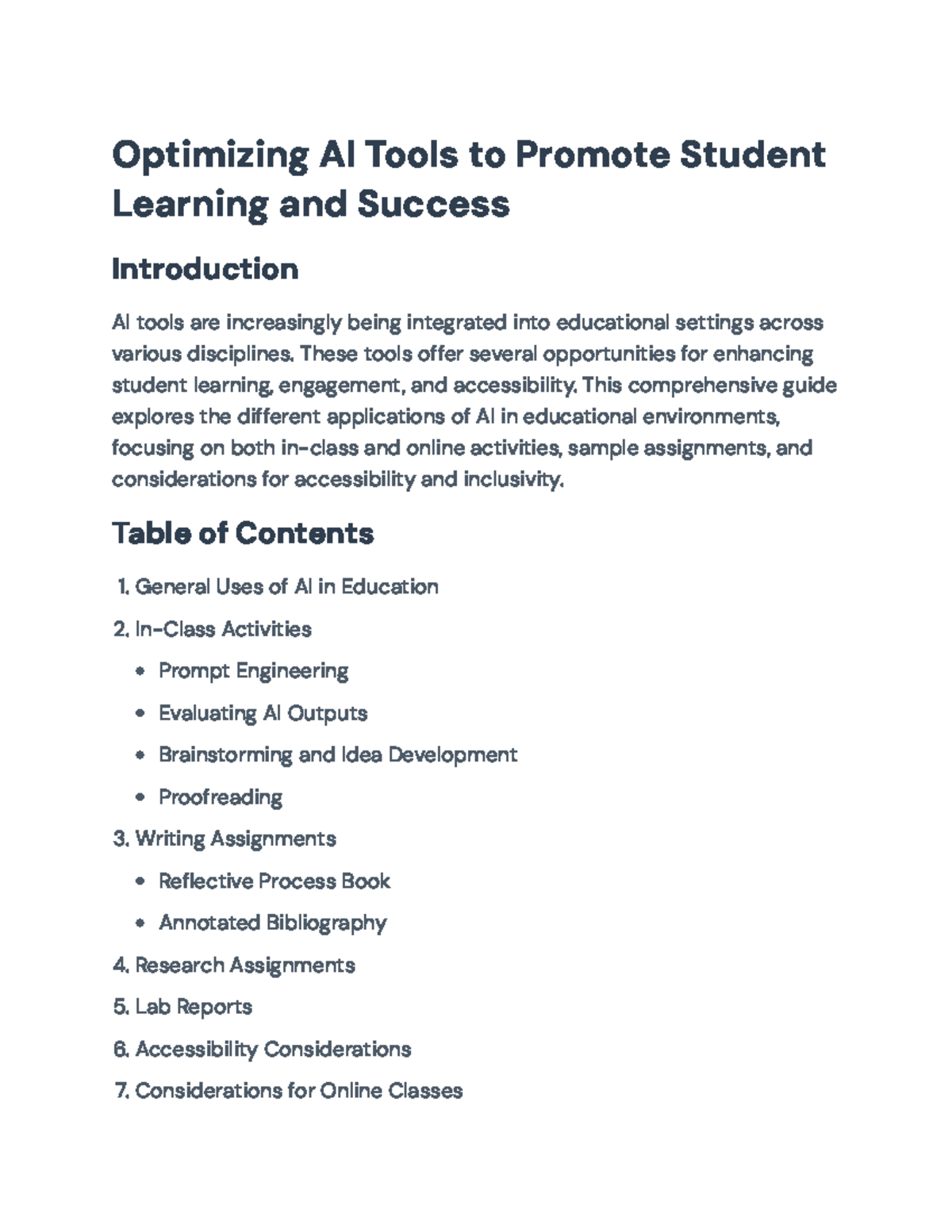 Integrating AI Tools in Education: Strategies for Student Success ...
