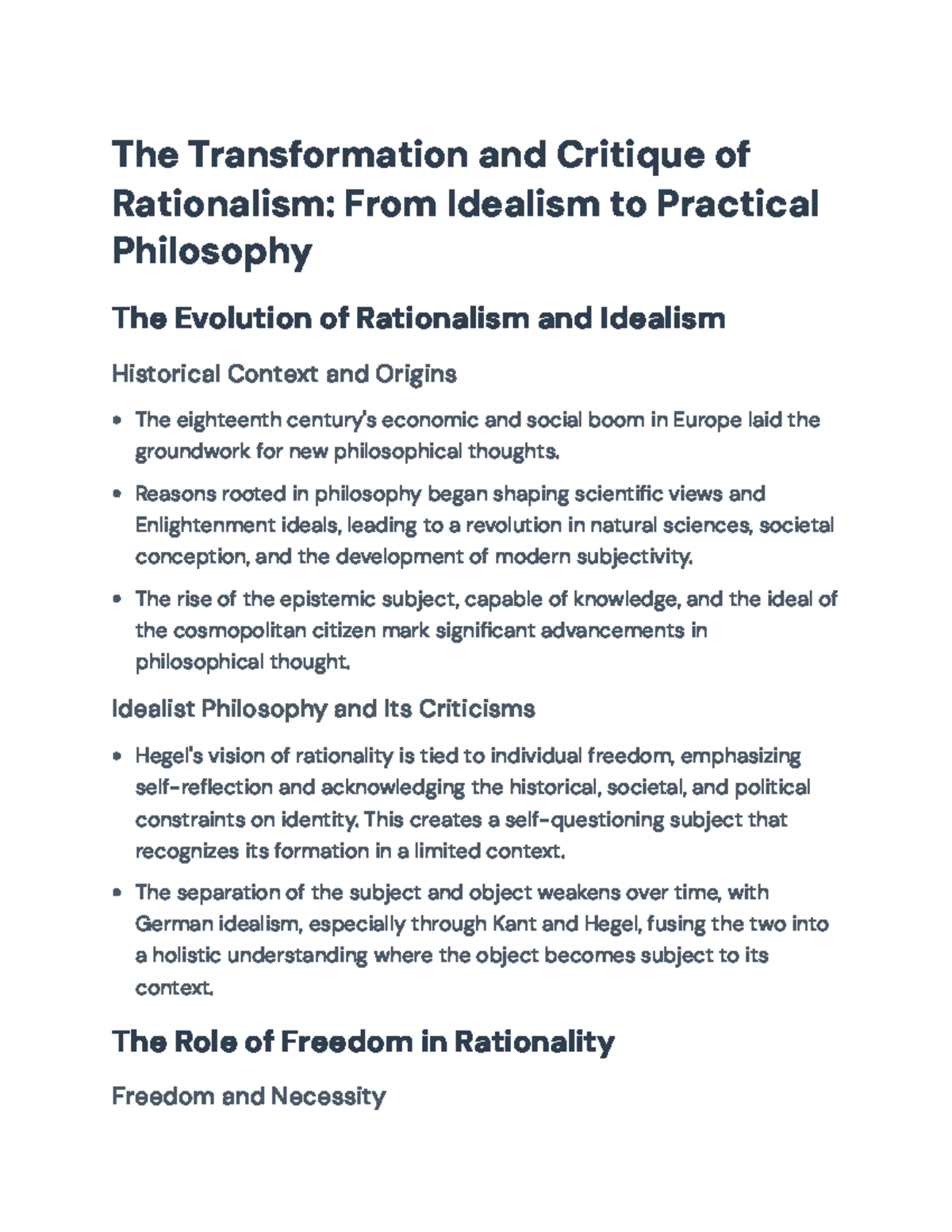 Rationalism in Philosophy: From Idealism to Practical Applications ...
