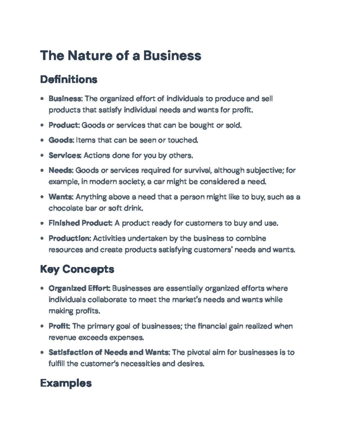 Foundational Concepts of Business: Definitions and Key Principles - The ...